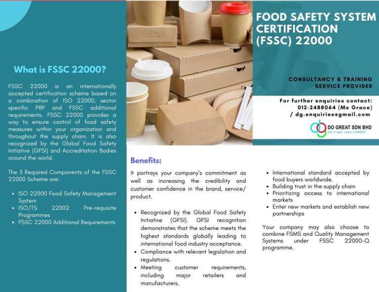 Food Safety System Certification (FSSC) 22000