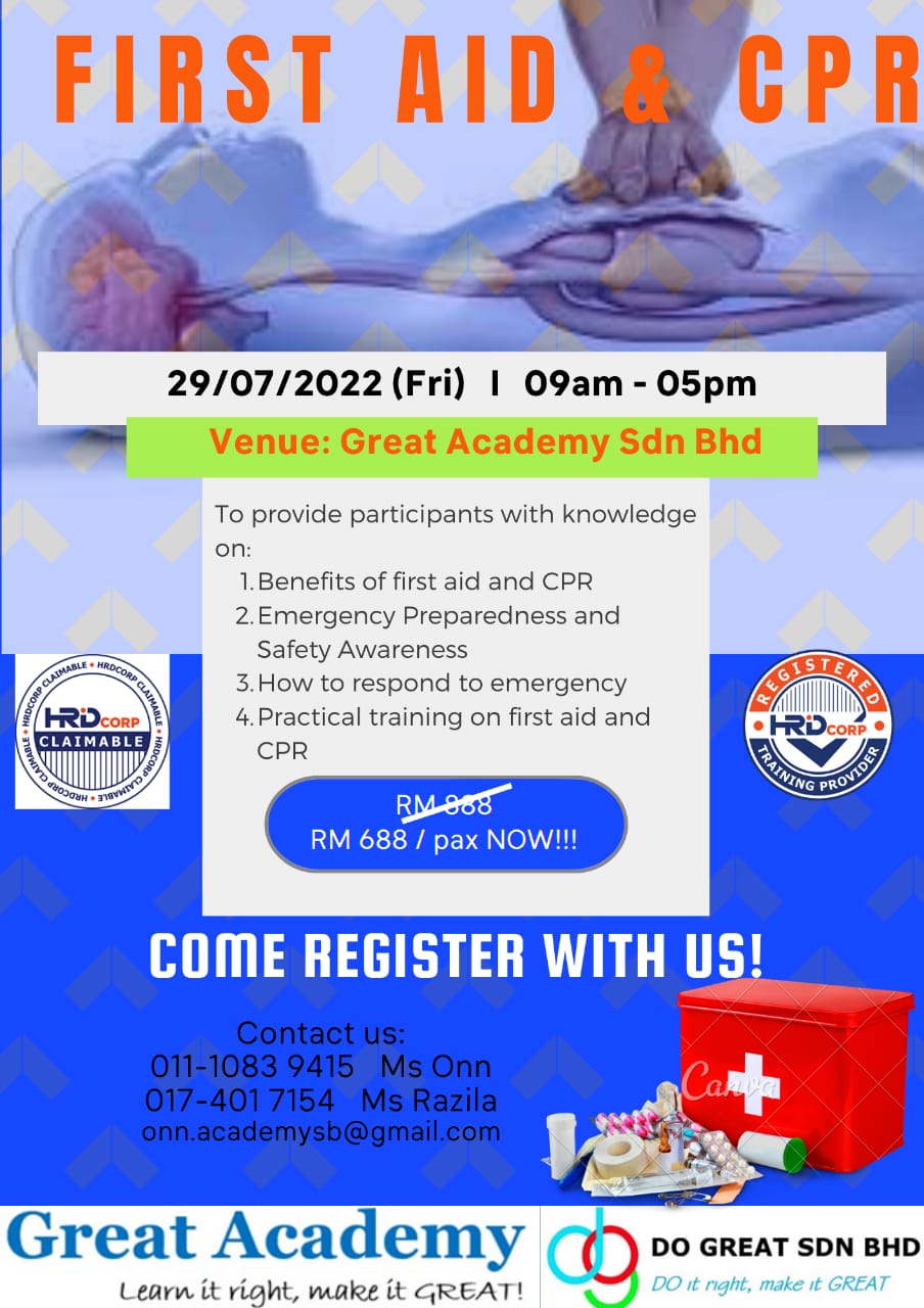 First Aid & CPR Training 29/07/2022