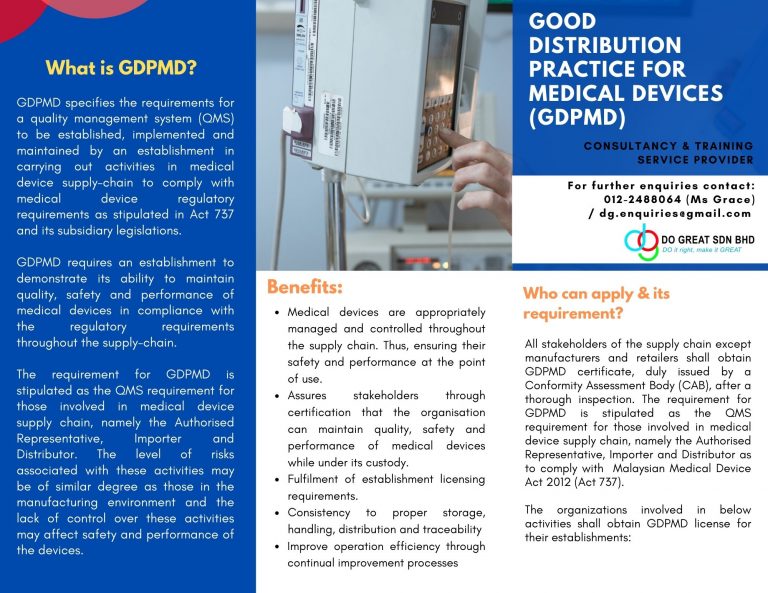 Good Distribution Practice for Medical Devices (GDPMD)